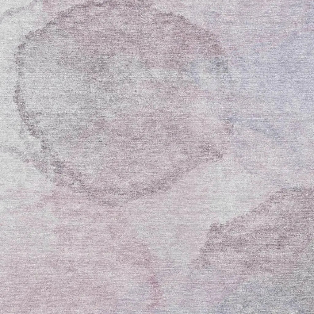 3' X 5' Blush And Gray Abstract Washable Indoor Outdoor Area Rug Homeroots Outdoor