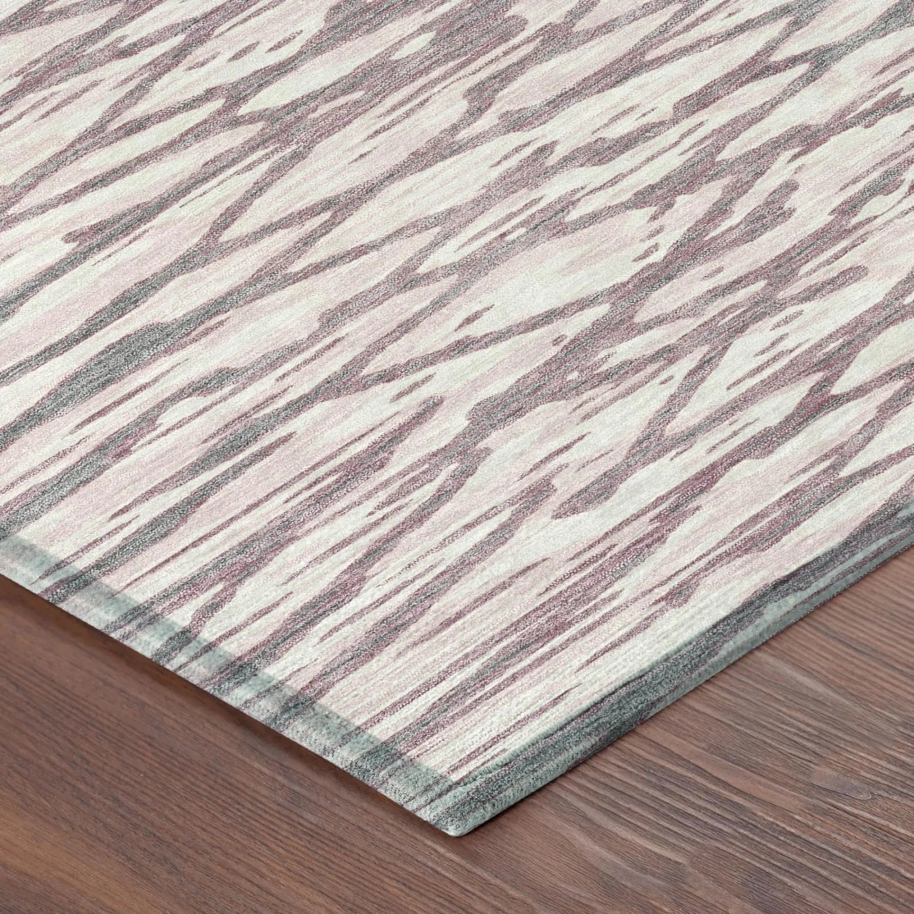 3' X 5' Blush And Pink Abstract Washable Indoor Outdoor Area Rug Homeroots Outdoor