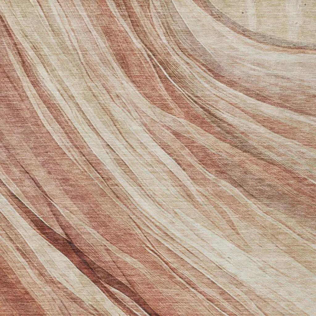 3' X 5' Blush And Pink Abstract Washable Indoor Outdoor Area Rug Homeroots Outdoor