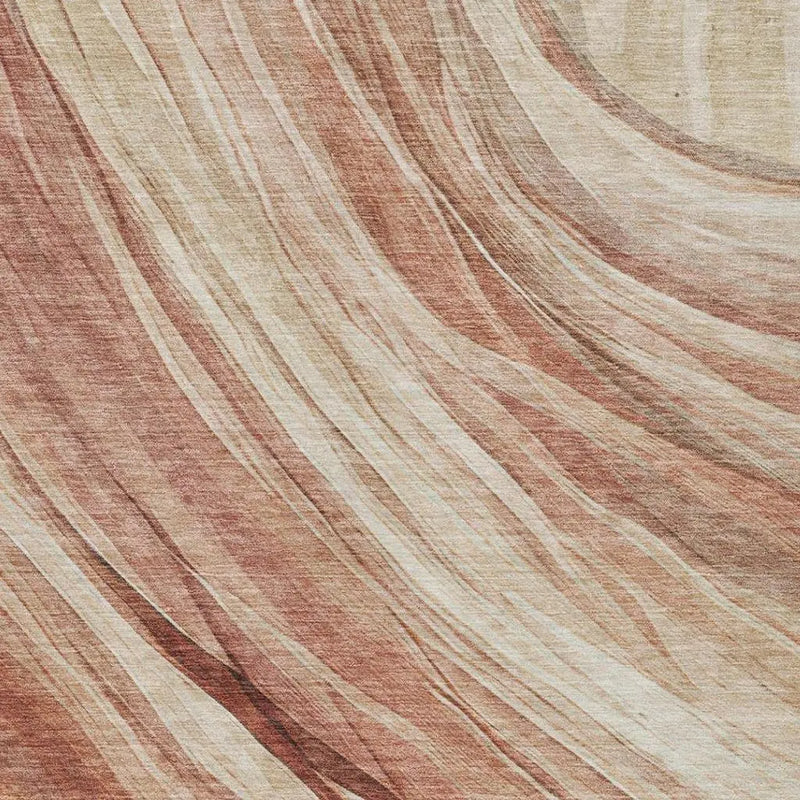 3' X 5' Blush And Pink Abstract Washable Indoor Outdoor Area Rug Homeroots Outdoor
