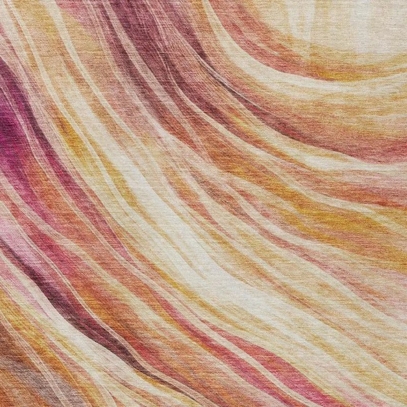 3' X 5' Blush And Pink Abstract Washable Indoor Outdoor Area Rug Homeroots Outdoor