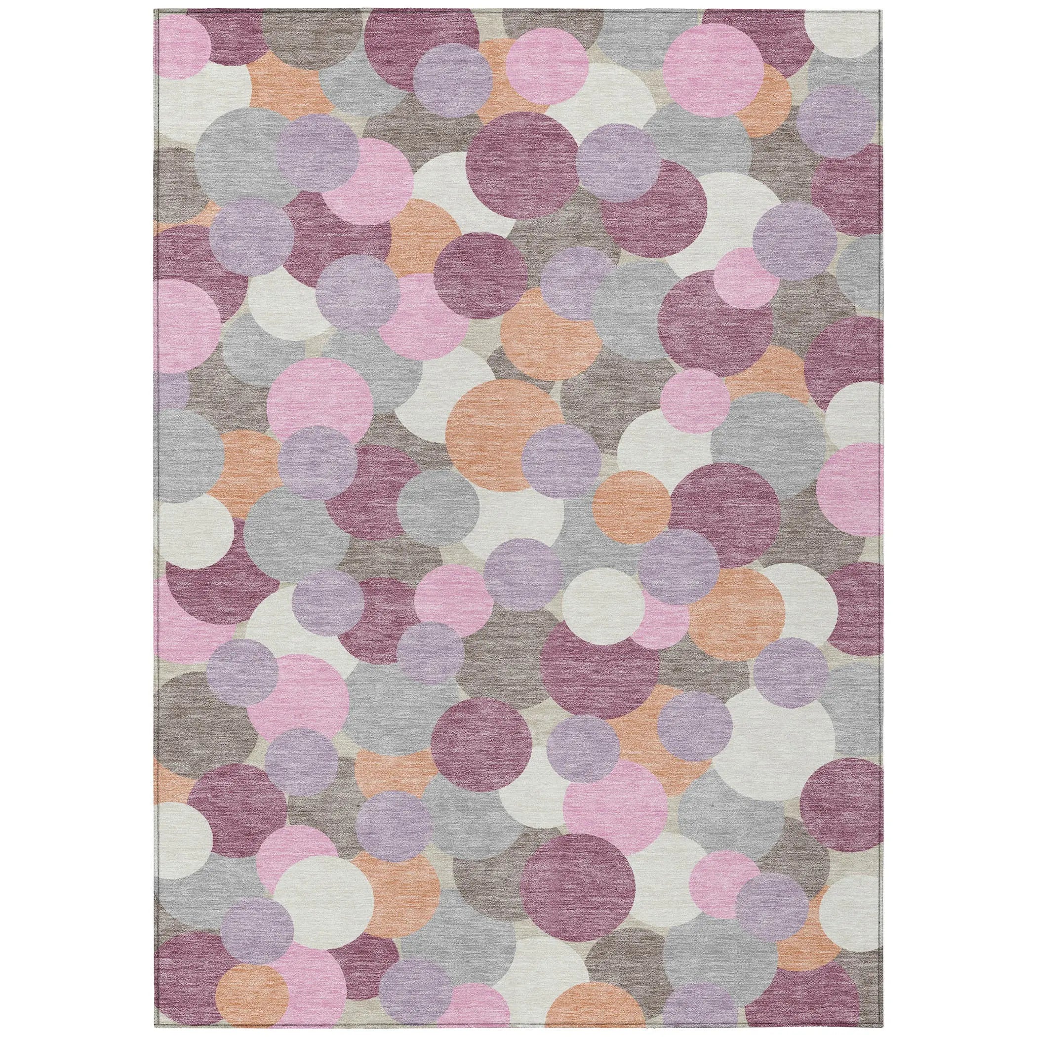 3' X 5' Blush And Pink Geometric Washable Indoor Outdoor Area Rug Homeroots Outdoor