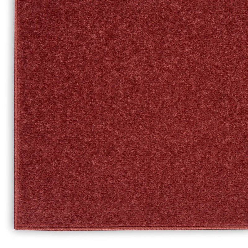 3' X 5' Brick Red Non Skid Indoor Outdoor Area Rug - GreatEagleInc