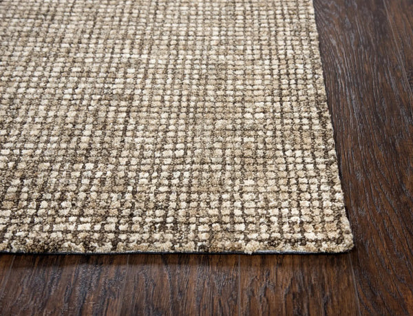3' X 5' Brown And Beige Wool Hand Tufted Area Rug Homeroots Home Decor