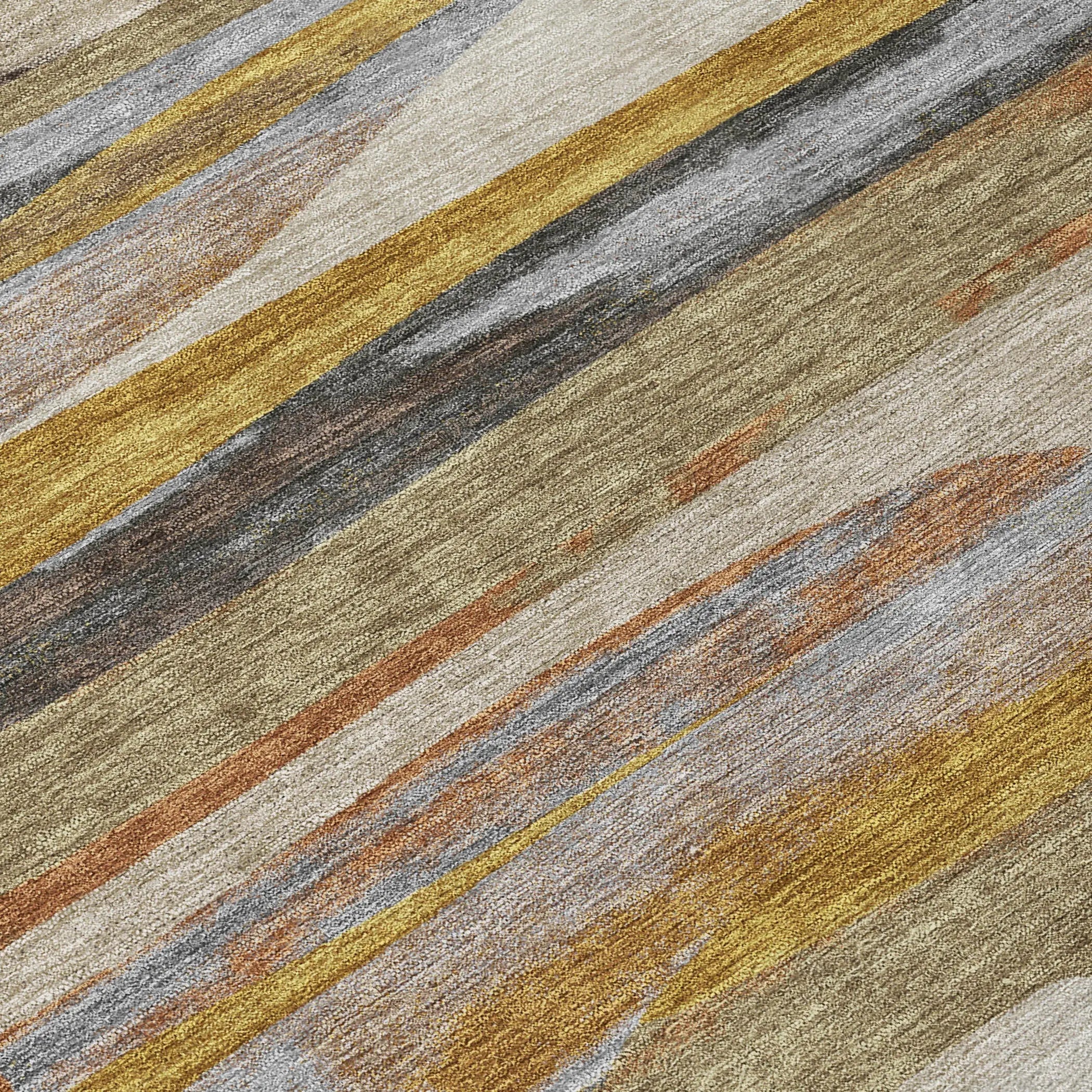 3' X 5' Brown And Charcoal Abstract Washable Indoor Outdoor Area Rug Homeroots Outdoor