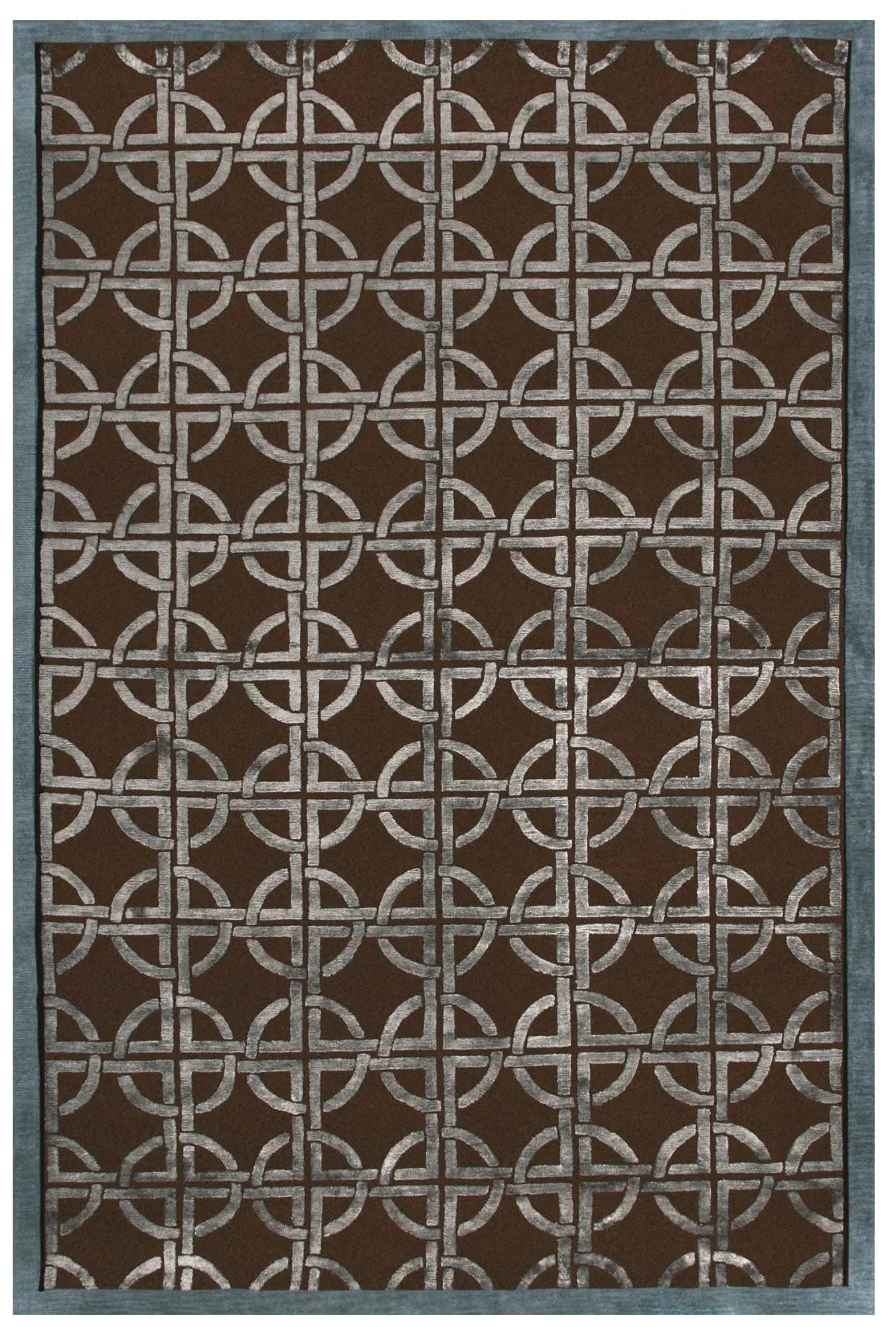 3' X 5' Brown And Gray Wool Abstract Hand Knotted Area Rug Homeroots Home Decor