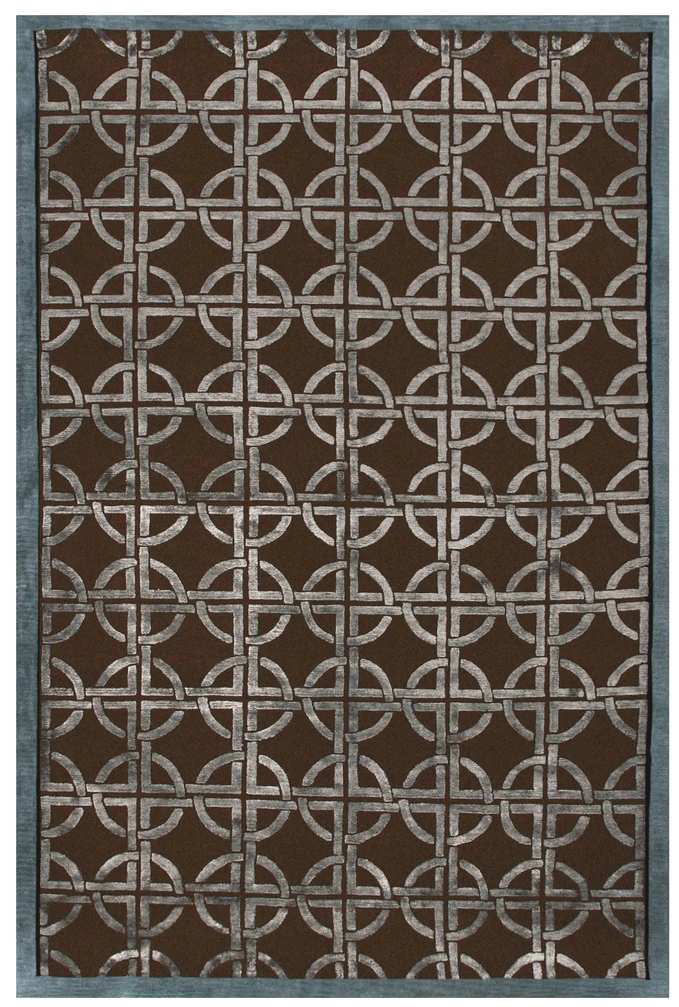 3' X 5' Brown And Gray Wool Abstract Hand Knotted Area Rug Homeroots Home Decor