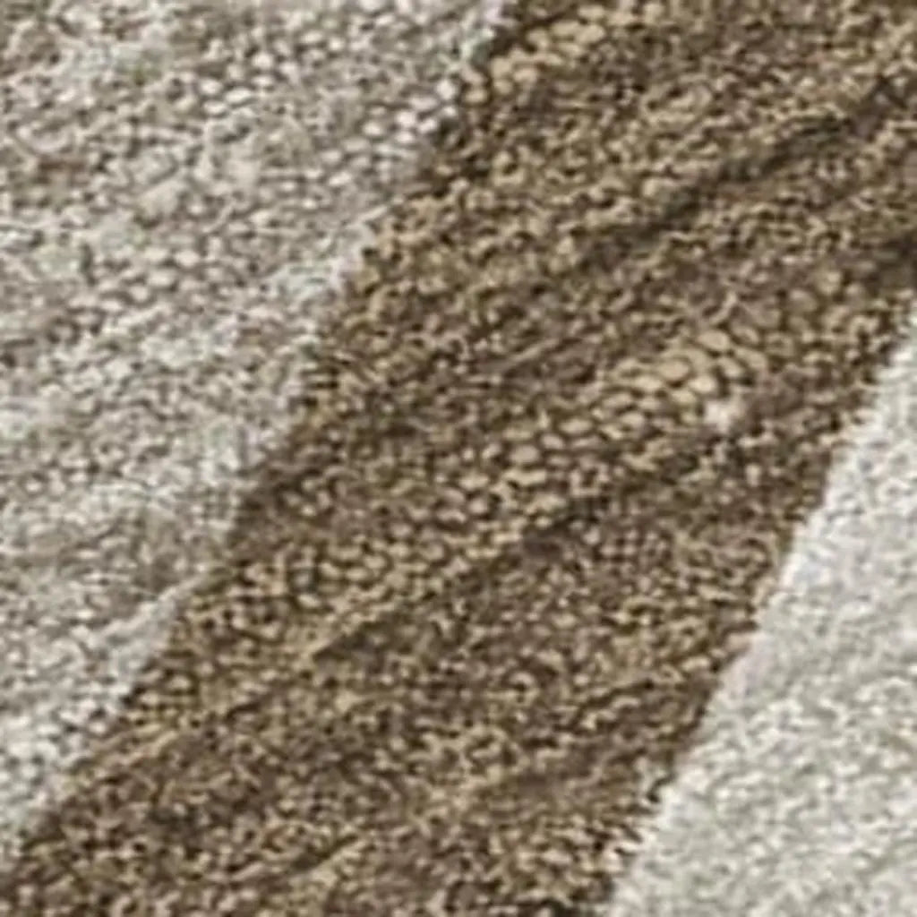 3' X 5' Brown And Ivory Abstract Washable Indoor Outdoor Area Rug Homeroots Outdoor