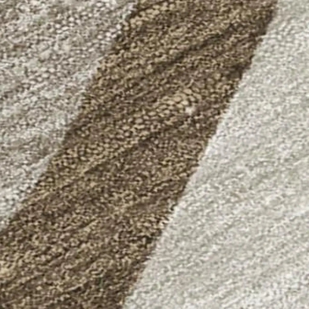 3' X 5' Brown And Ivory Abstract Washable Indoor Outdoor Area Rug Homeroots Outdoor
