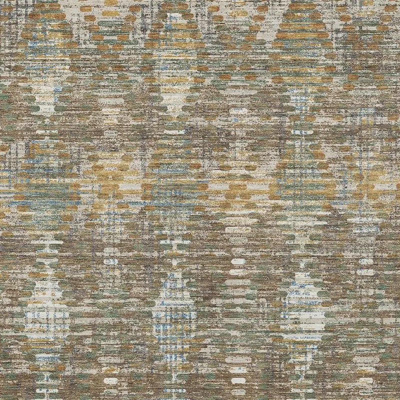 3' X 5' Brown And Khaki Floral Medallion Washable Indoor Outdoor Area Rug Homeroots Outdoor