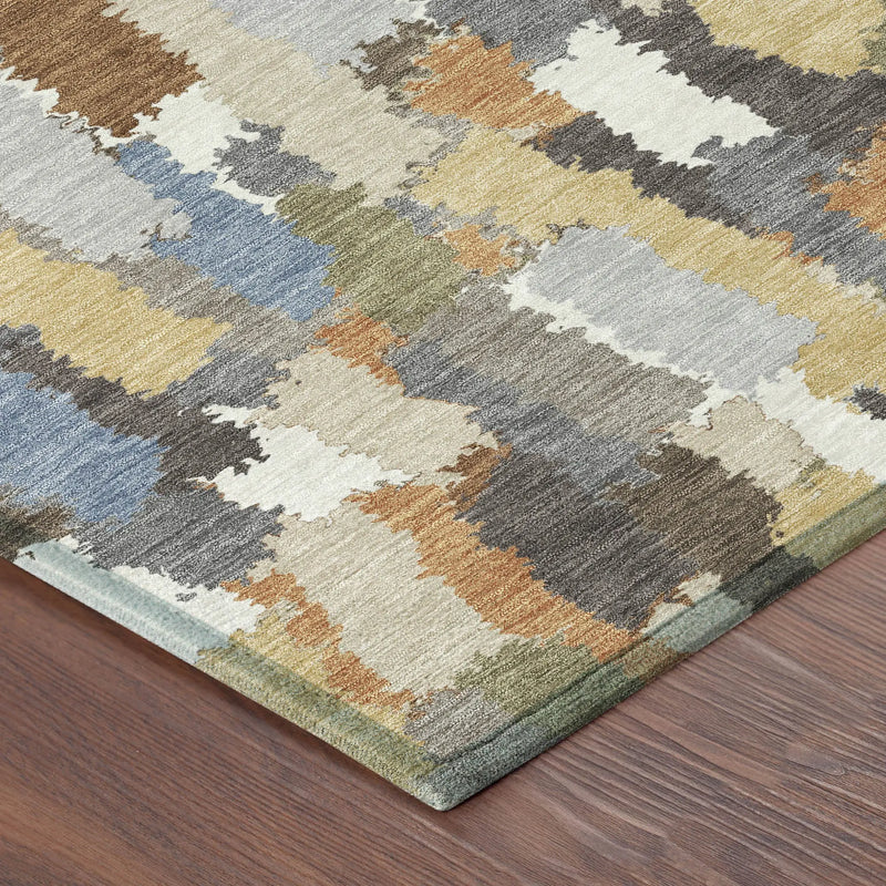 3' X 5' Chocolate And Beige Striped Washable Indoor Outdoor Area Rug Homeroots Outdoor