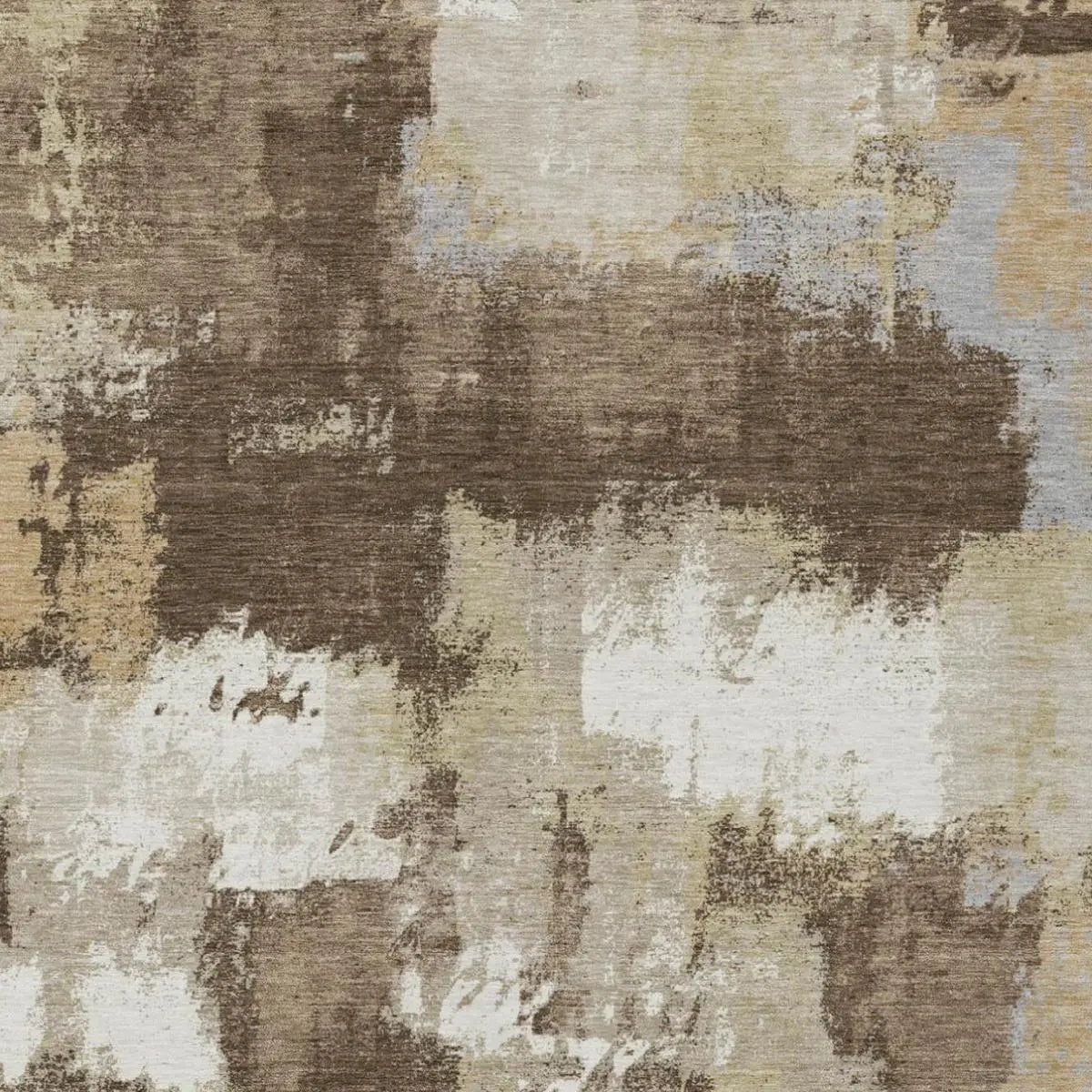 3' X 5' Chocolate And Brown Abstract Washable Indoor Outdoor Area Rug Homeroots Outdoor