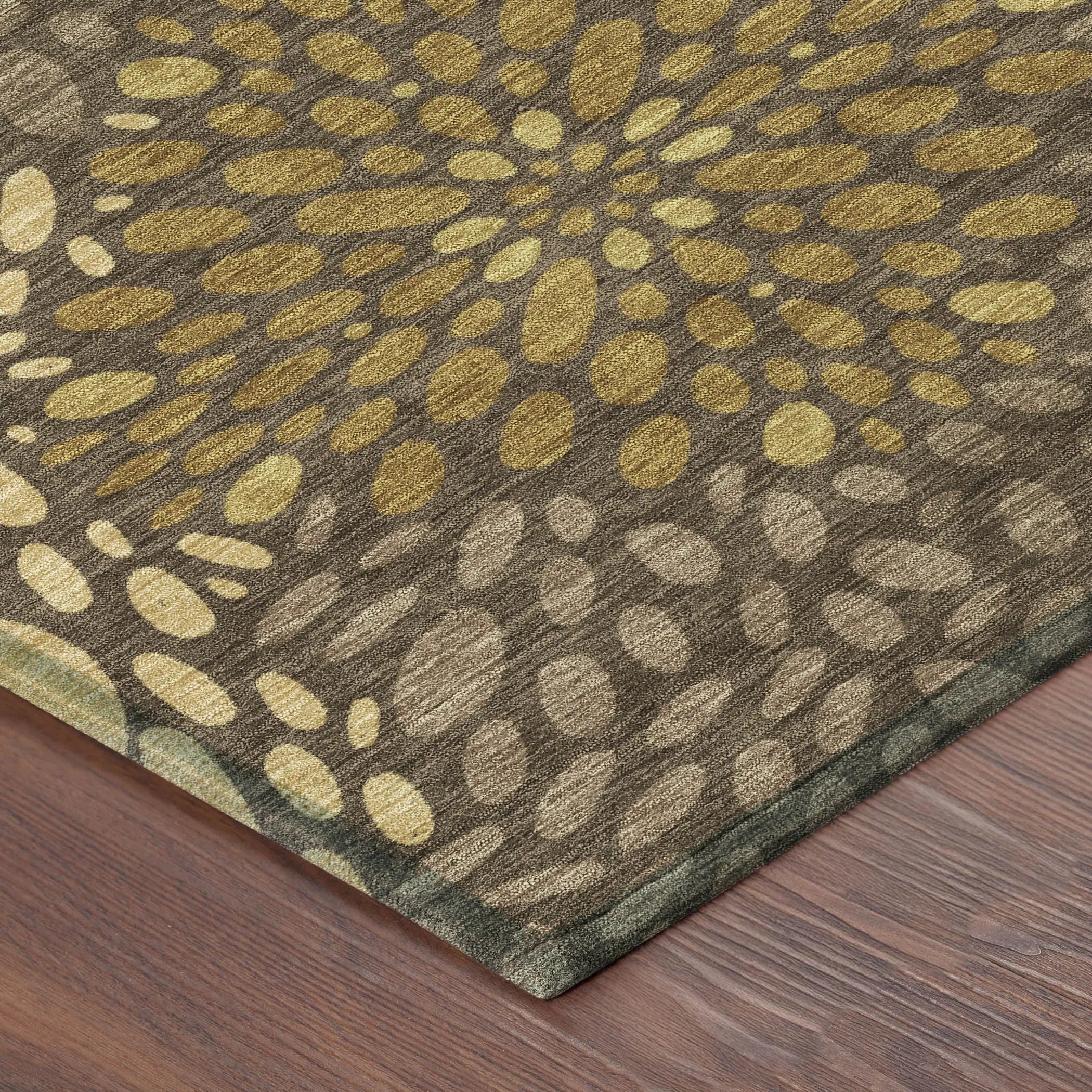 3' X 5' Chocolate And Brown Abstract Washable Indoor Outdoor Area Rug Homeroots Outdoor