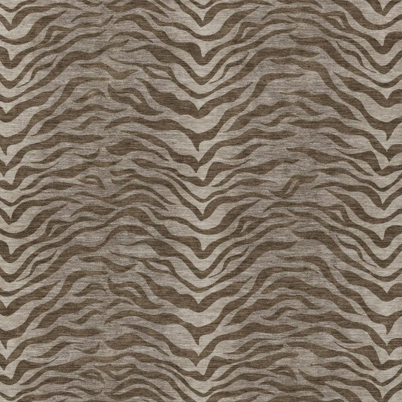 3' X 5' Chocolate And Brown Animal Print Washable Indoor Outdoor Area Rug Homeroots Outdoor