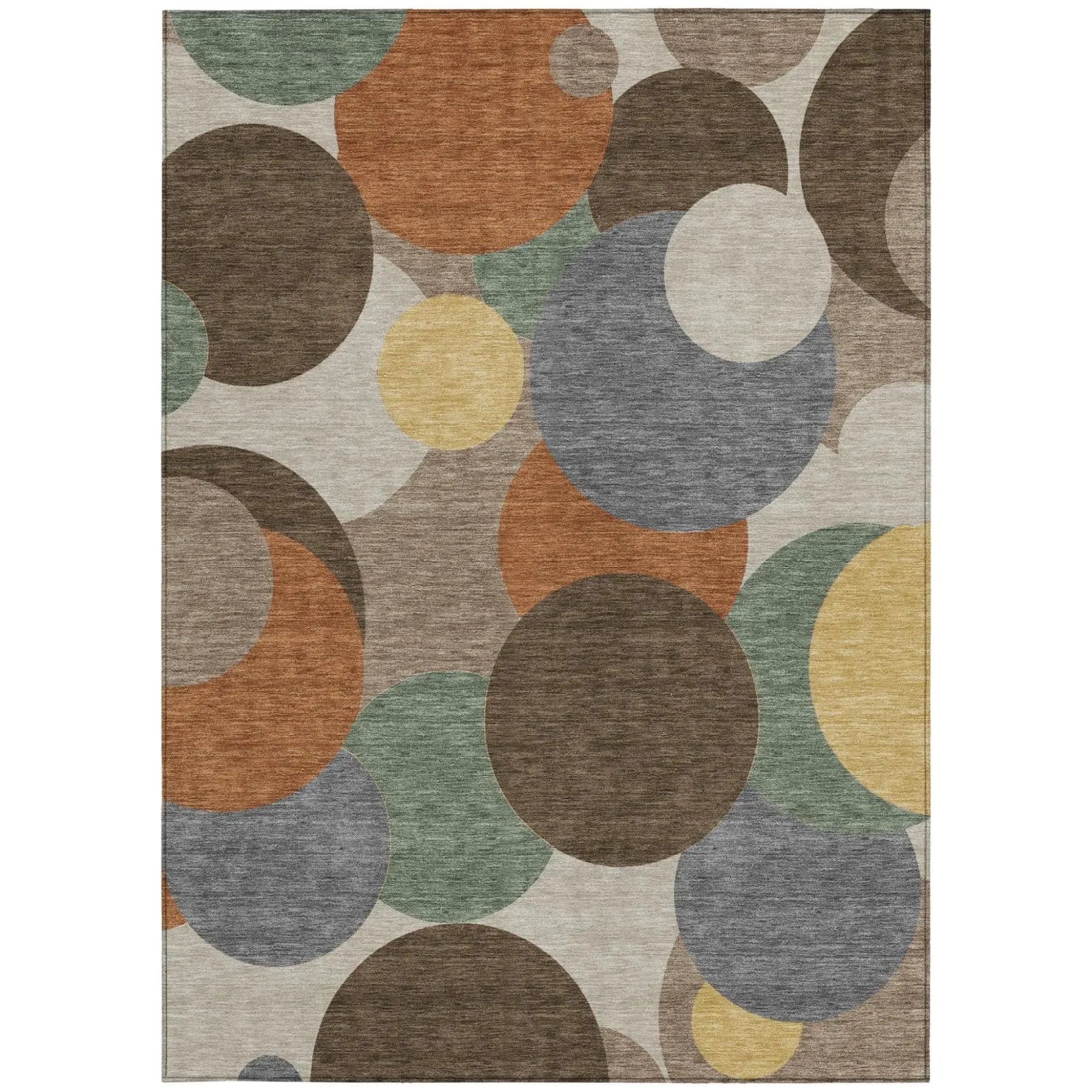 3' X 5' Chocolate And Brown Geometric Washable Indoor Outdoor Area Rug Homeroots Outdoor