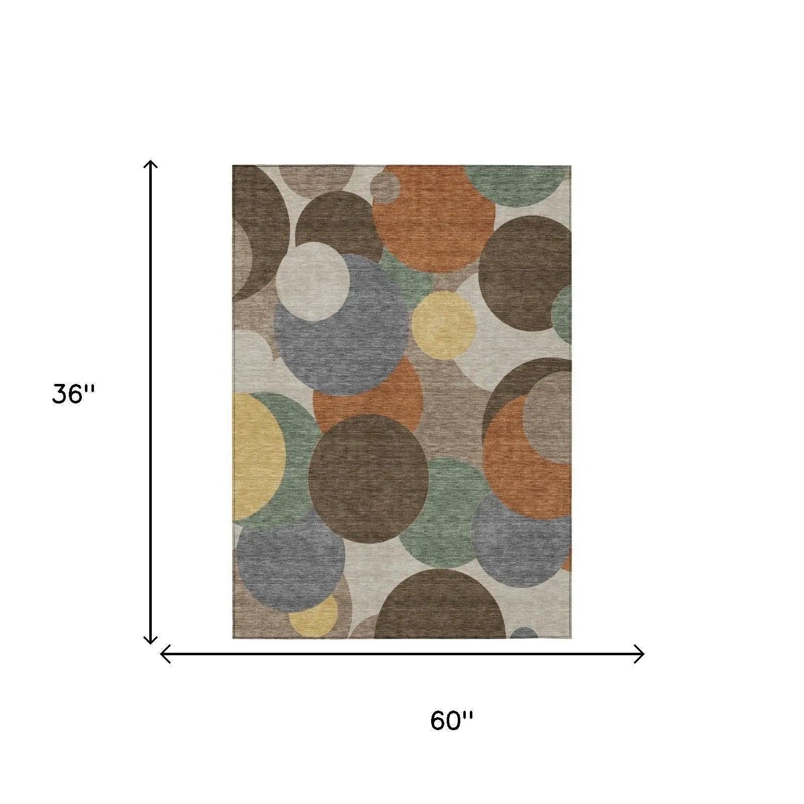 3' X 5' Chocolate And Brown Geometric Washable Indoor Outdoor Area Rug Homeroots Outdoor