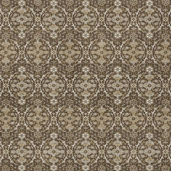 3' X 5' Chocolate And Brown Oriental Washable Indoor Outdoor Area Rug Homeroots Outdoor