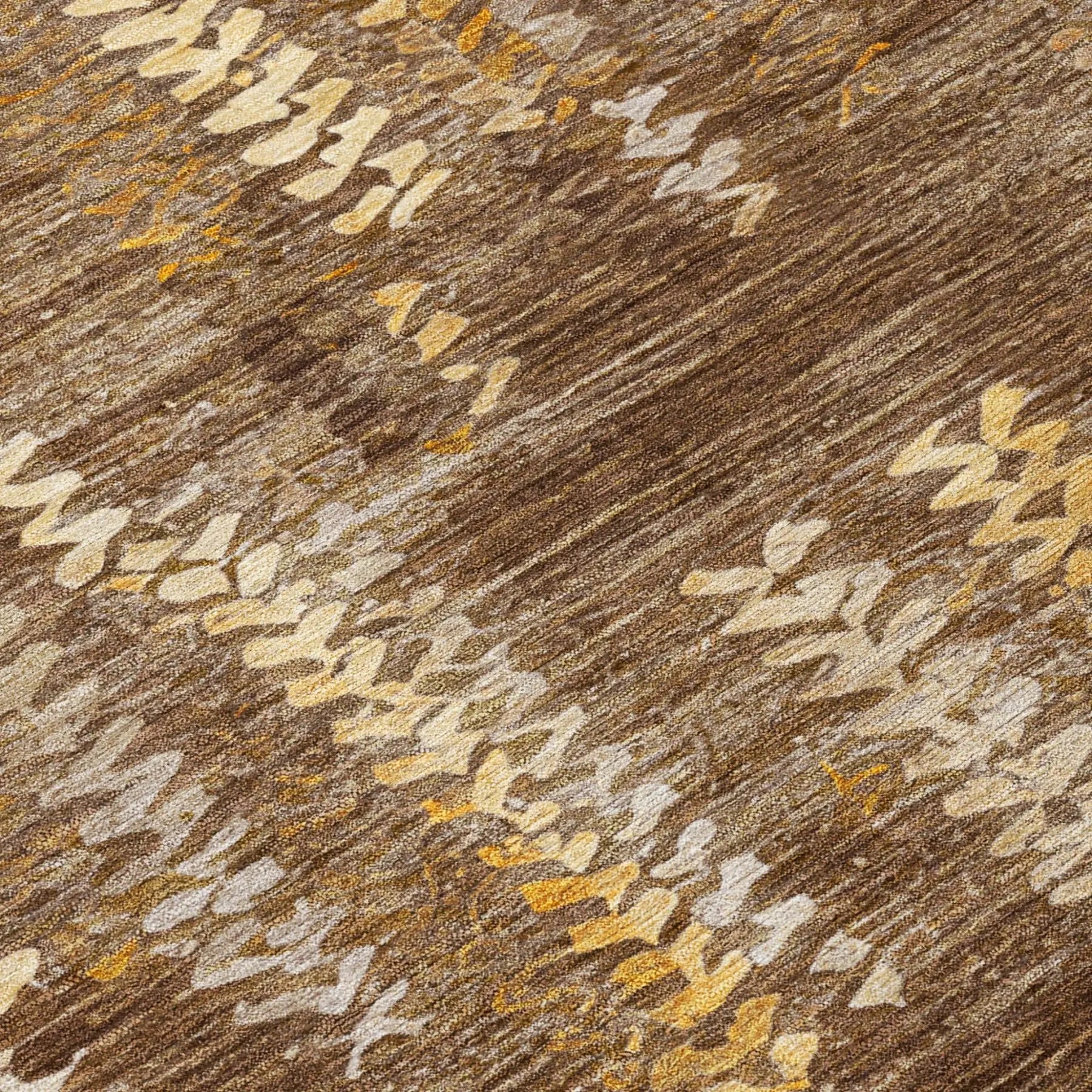 3' X 5' Chocolate And Brown Striped Washable Indoor Outdoor Area Rug Homeroots Outdoor