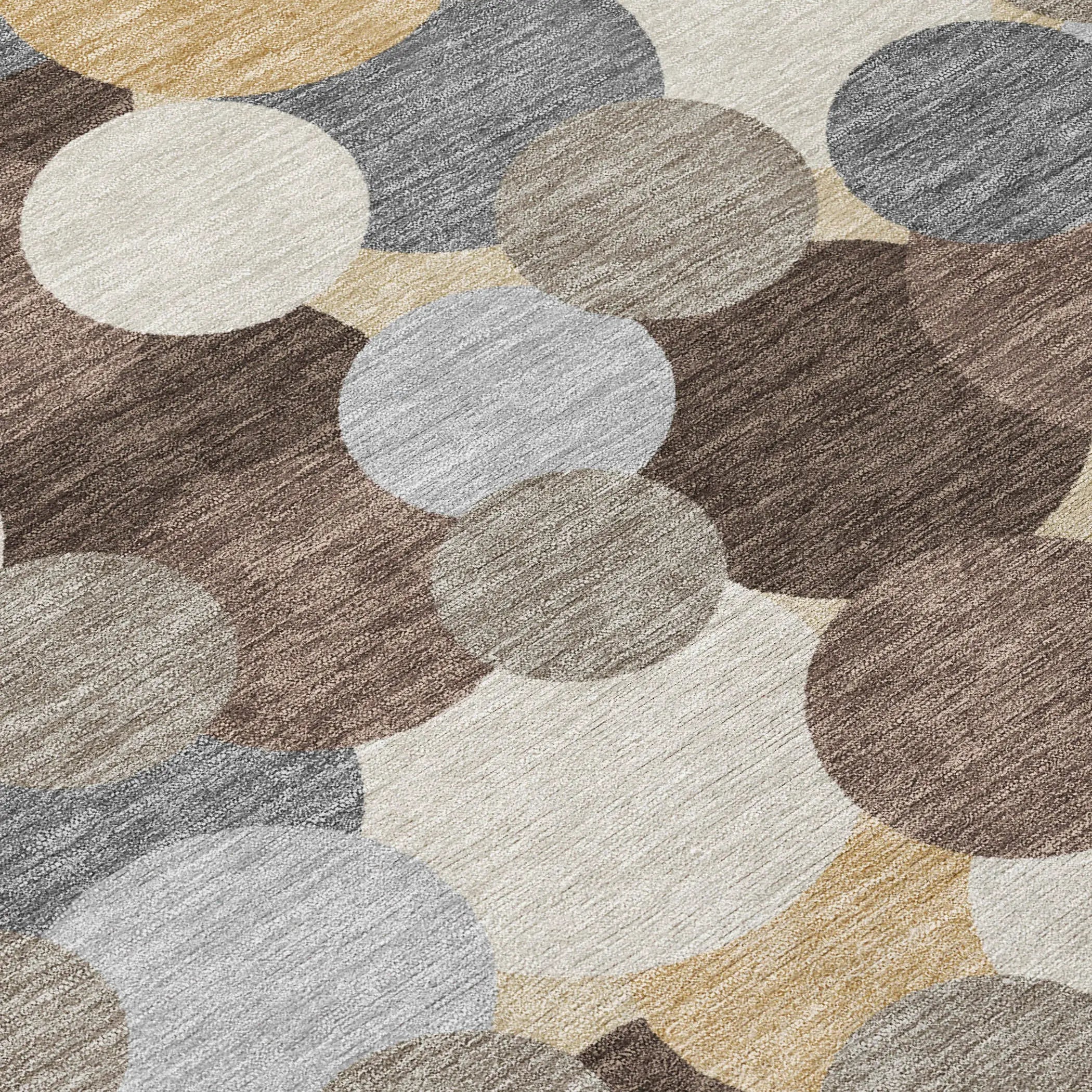 3' X 5' Chocolate And Ivory Geometric Washable Indoor Outdoor Area Rug Homeroots Outdoor