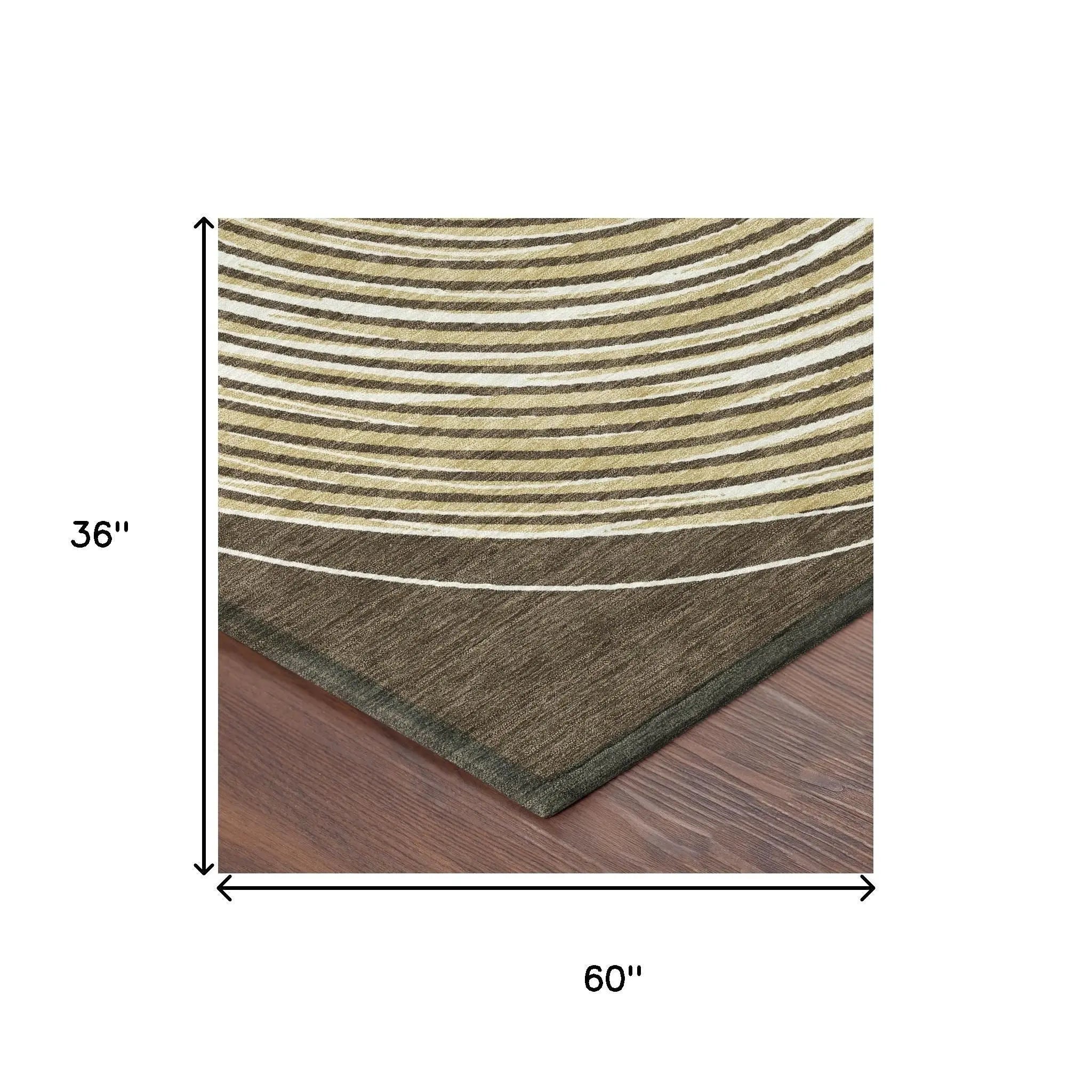 3' X 5' Chocolate And Ivory Geometric Washable Indoor Outdoor Area Rug Homeroots Outdoor
