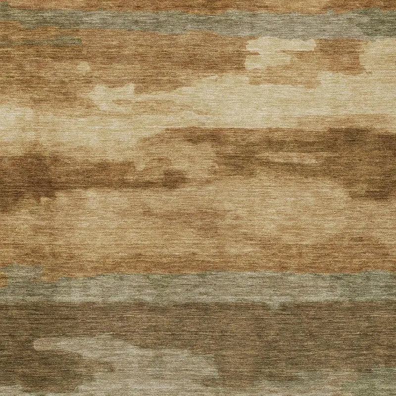 3' X 5' Copper And Orange Abstract Washable Indoor Outdoor Area Rug Homeroots Outdoor