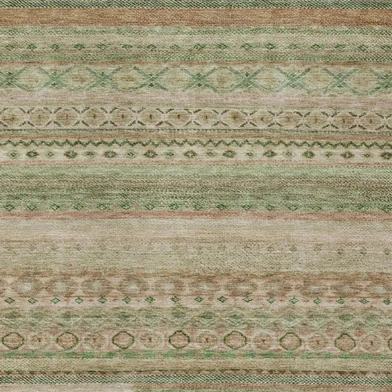 3' X 5' Copper And Orange Striped Washable Indoor Outdoor Area Rug Homeroots Outdoor