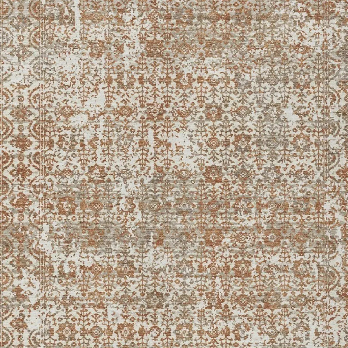 3' X 5' Cream And Ivory Abstract Washable Indoor Outdoor Area Rug Homeroots Outdoor