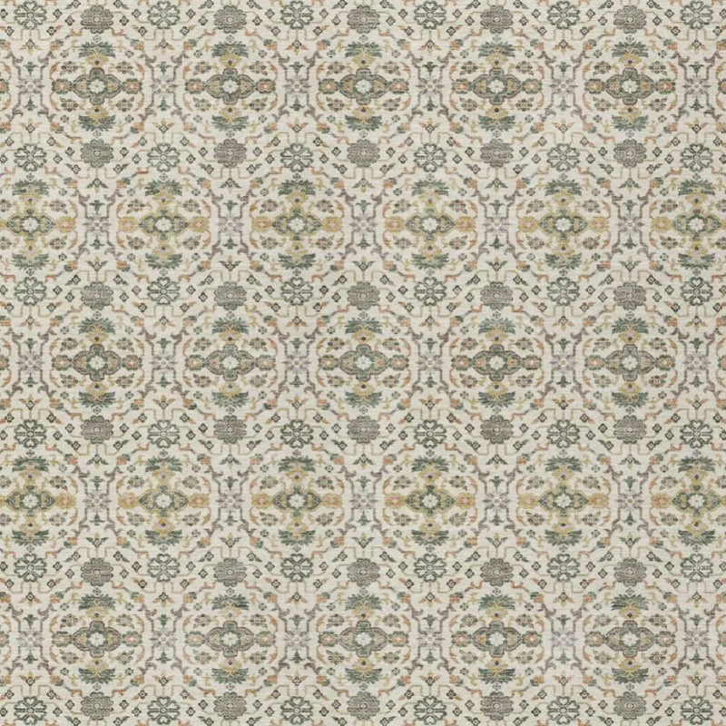3' X 5' Cream And Ivory Oriental Washable Indoor Outdoor Area Rug Homeroots Outdoor