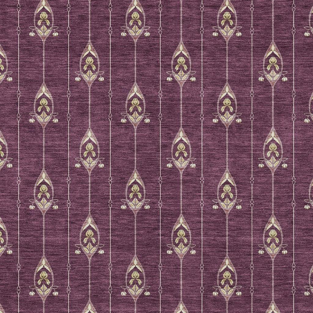 3' X 5' Eggplant And Graphite Geometric Washable Indoor Outdoor Area Rug Homeroots Outdoor