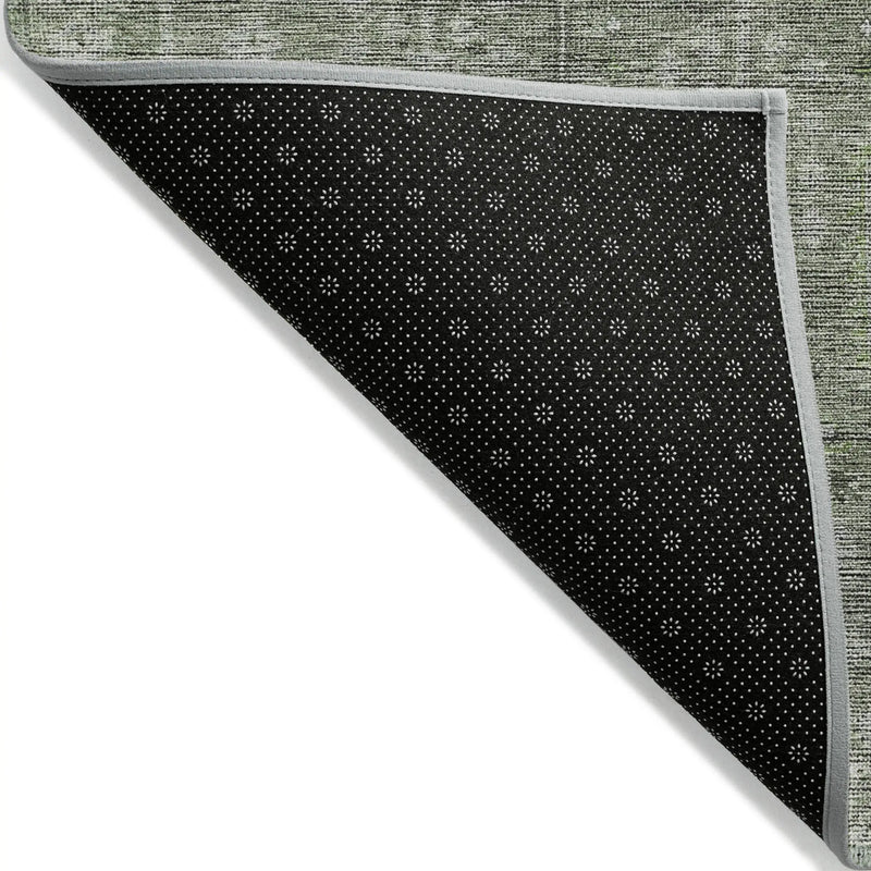 3' X 5' Fern Green And Gray Southwestern Washable Indoor Outdoor Area Rug Homeroots Outdoor