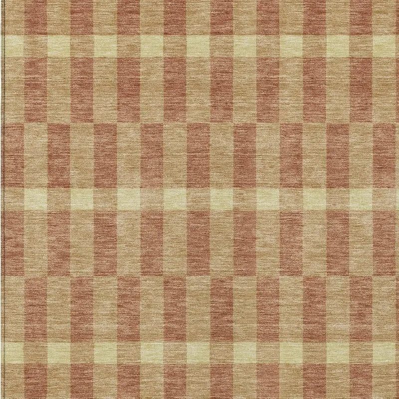 3' X 5' Gold And Copper Geometric Washable Indoor Outdoor Area Rug Homeroots Outdoor