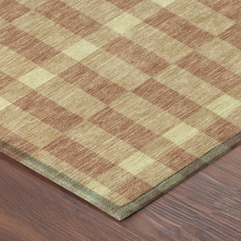 3' X 5' Gold And Copper Geometric Washable Indoor Outdoor Area Rug Homeroots Outdoor