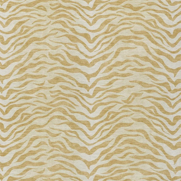 3' X 5' Gold And Wheat Animal Print Washable Indoor Outdoor Area Rug Homeroots Outdoor