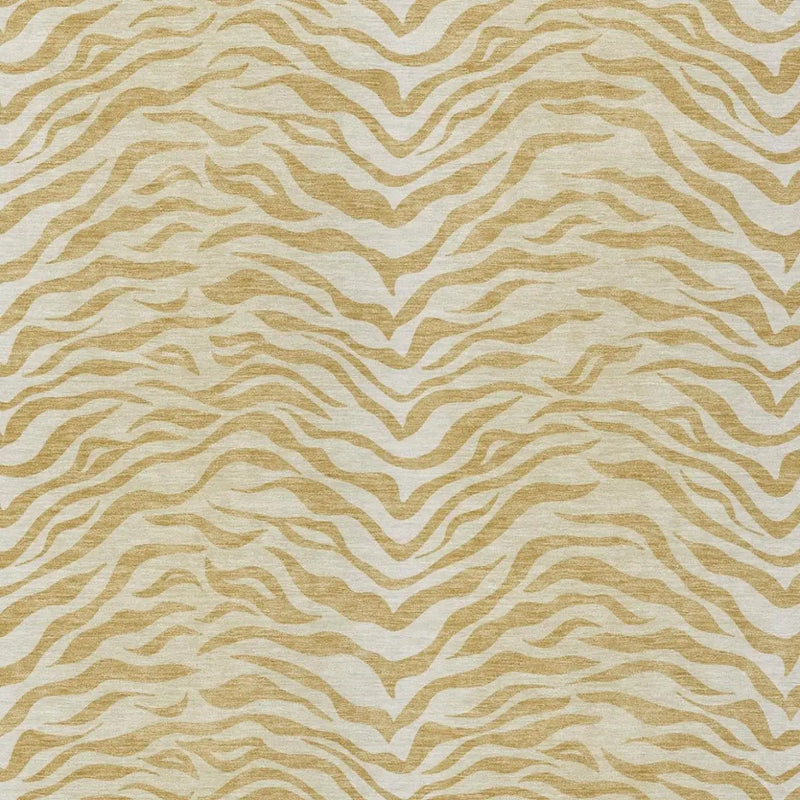 3' X 5' Gold And Wheat Animal Print Washable Indoor Outdoor Area Rug Homeroots Outdoor