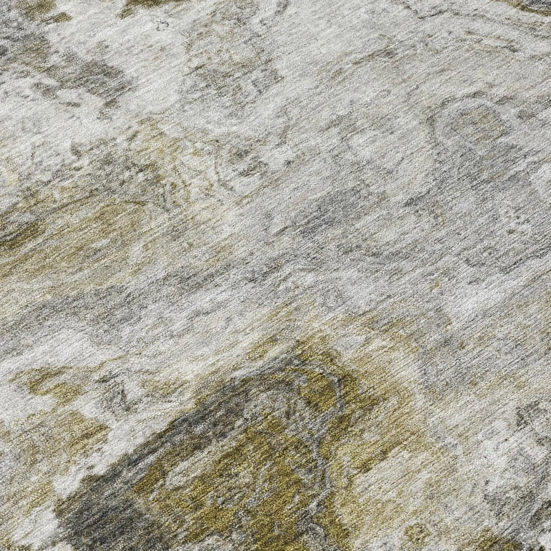 3' X 5' Granite Gray And Gray Abstract Washable Indoor Outdoor Area Rug Homeroots Outdoor