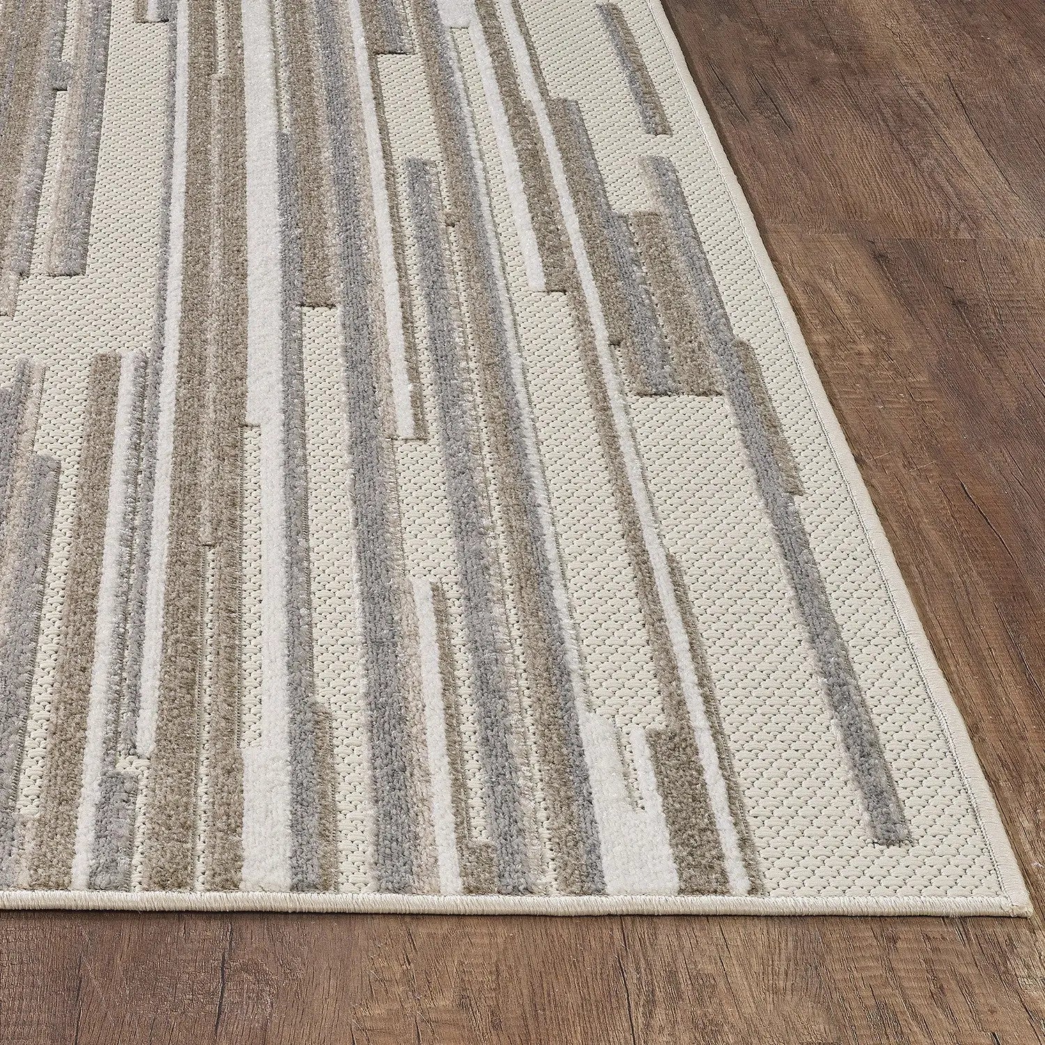 3' X 5' Gray Abstract Stain Resistant Indoor Outdoor Area Rug Homeroots Outdoor