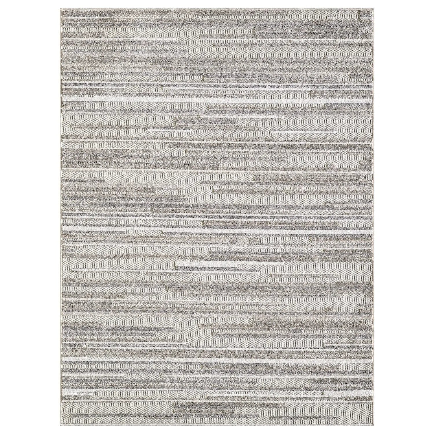 3' X 5' Gray Abstract Stain Resistant Indoor Outdoor Area Rug Homeroots Outdoor