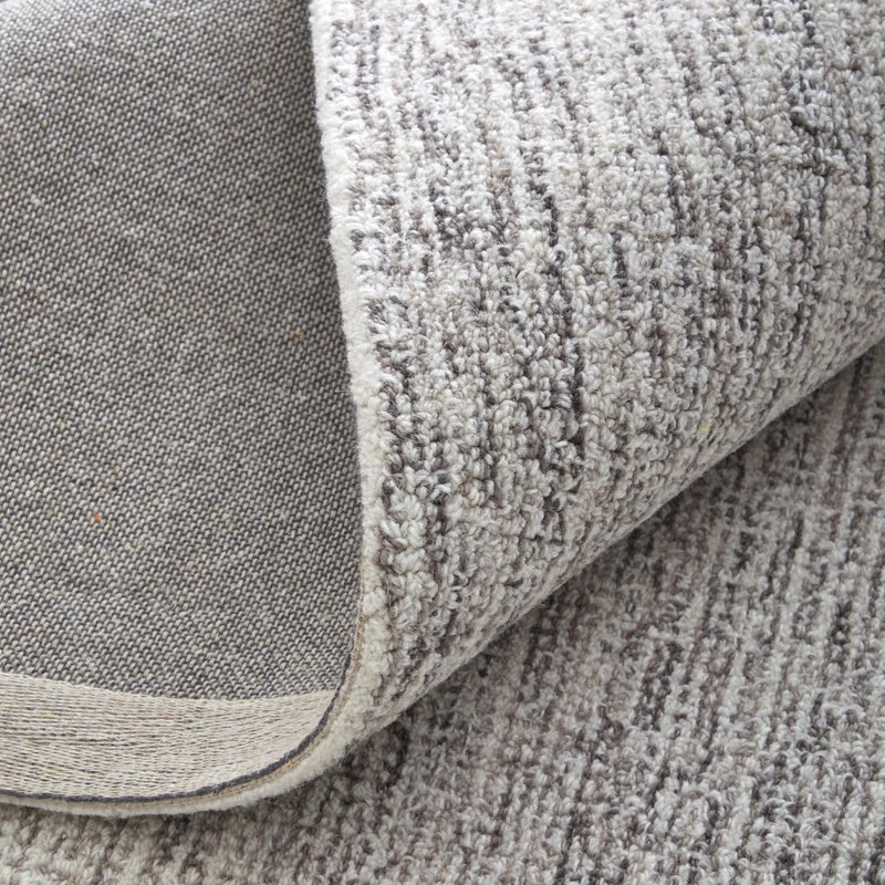 3' X 5' Gray And Black Wool Abstract Hand Tufted Area Rug Homeroots Home Decor