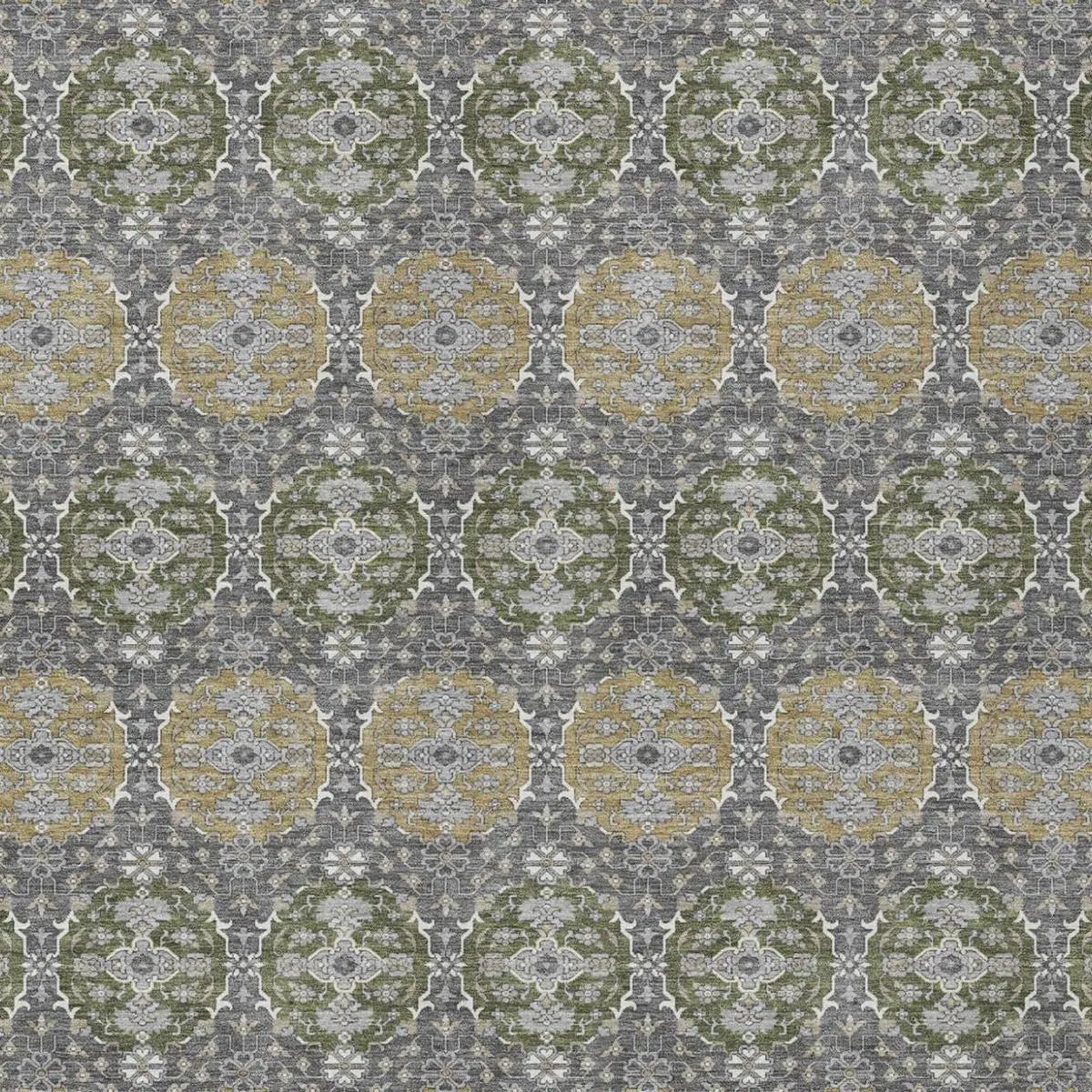 3' X 5' Gray And Graphite Striped Washable Indoor Outdoor Area Rug Homeroots Outdoor