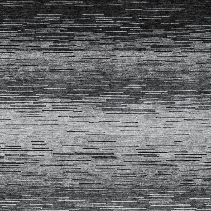 3' X 5' Gray And Graphite Striped Washable Indoor Outdoor Area Rug Homeroots Outdoor
