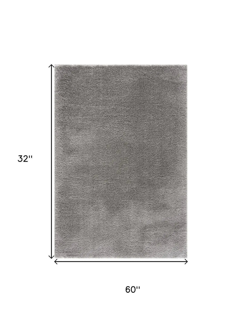 3' X 5' Gray And Ivory Abstract Area Rug Homeroots Home Decor