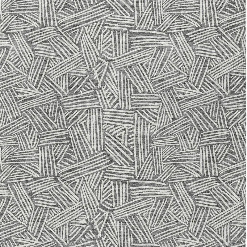 3' X 5' Gray And Ivory Geometric Washable Indoor Outdoor Area Rug Homeroots Outdoor