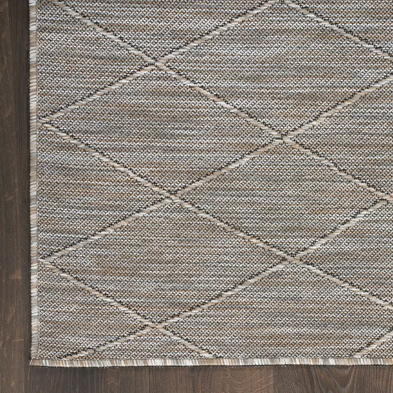 3' X 5' Gray And Light Gray Geometric Indoor Outdoor Area Rug Homeroots Outdoor
