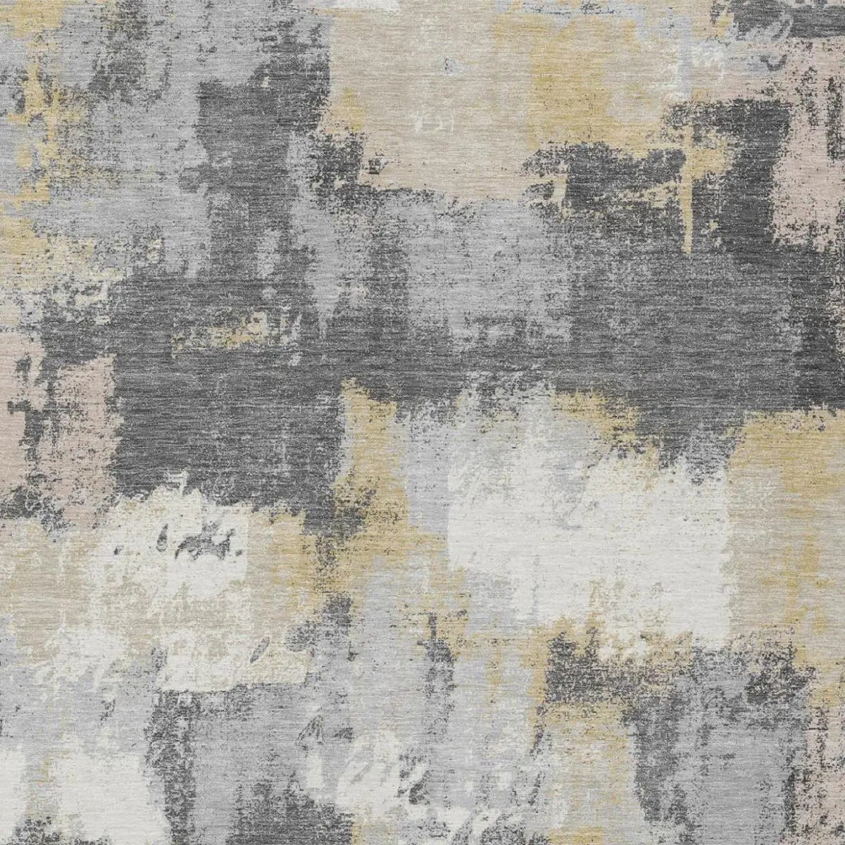 3' X 5' Gray And Silver Abstract Washable Indoor Outdoor Area Rug Homeroots Outdoor