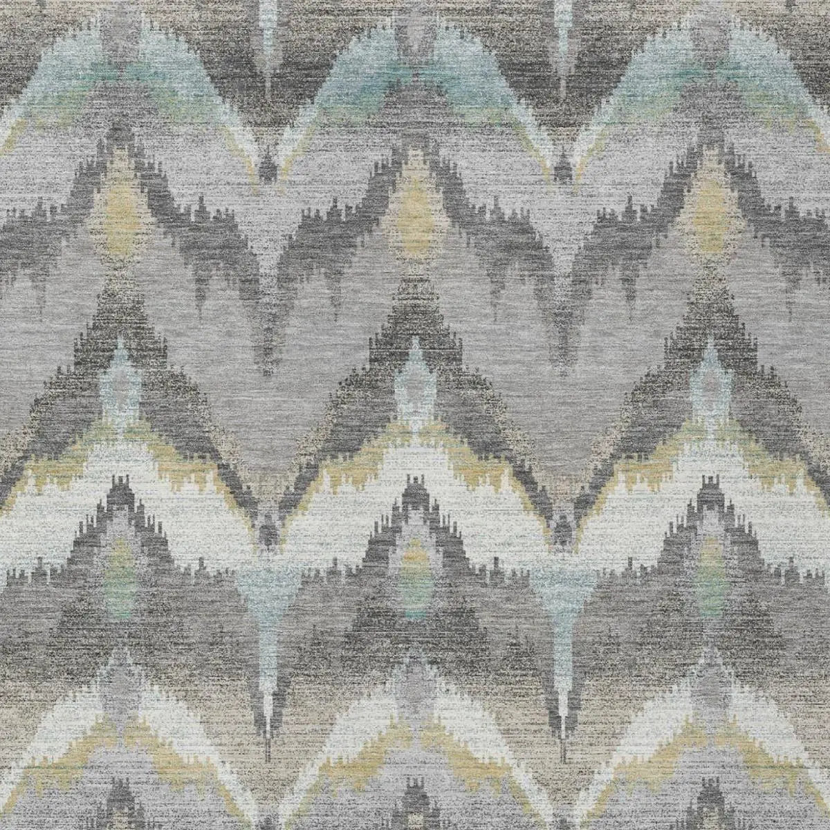 3' X 5' Gray And Silver Abstract Washable Indoor Outdoor Area Rug Homeroots Outdoor