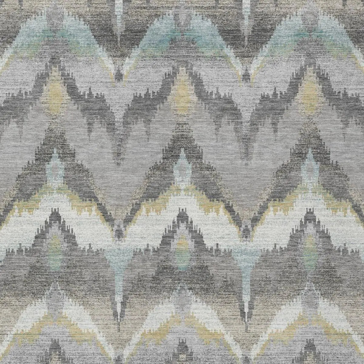3' X 5' Gray And Silver Abstract Washable Indoor Outdoor Area Rug Homeroots Outdoor