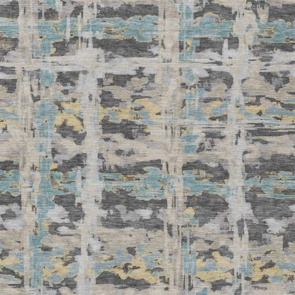 3' X 5' Gray And Silver Abstract Washable Indoor Outdoor Area Rug Homeroots Outdoor