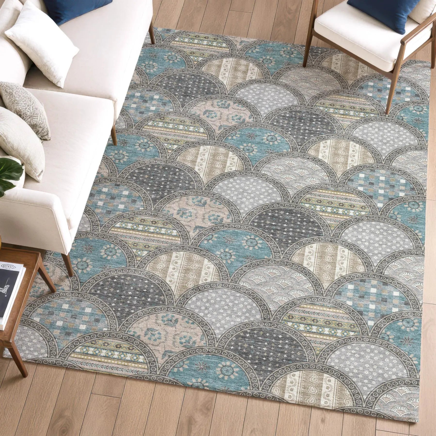 3' X 5' Gray And Silver Geometric Washable Indoor Outdoor Area Rug Homeroots Outdoor