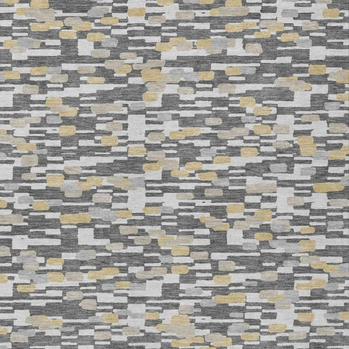3' X 5' Gray And Silver Geometric Washable Indoor Outdoor Area Rug Homeroots Outdoor