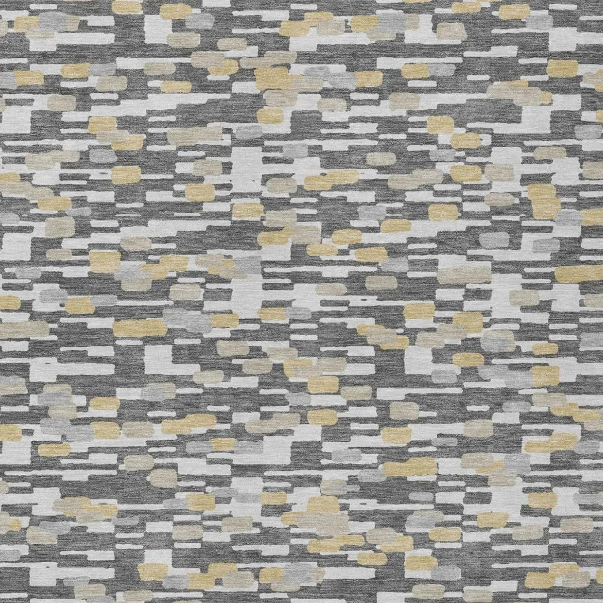 3' X 5' Gray And Silver Geometric Washable Indoor Outdoor Area Rug Homeroots Outdoor